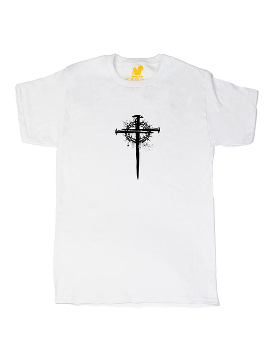 Cross with Crown Logo Black Unisex T-Shirt