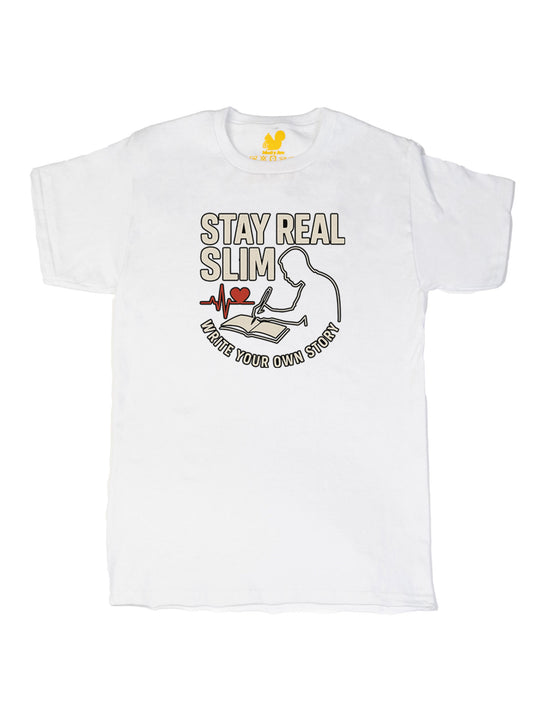 Stay Real Slim Logo Unisex T-Shirt