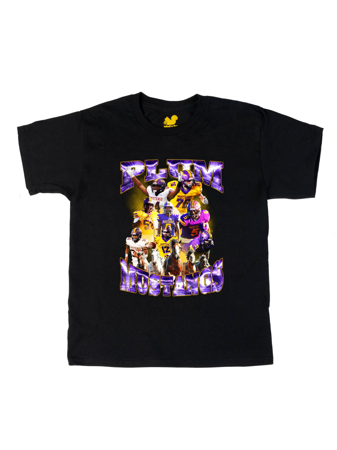 Plum Mustangs Youth T-Shirt