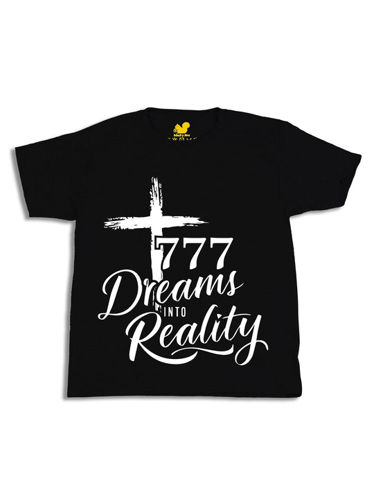 777 Dreams into Reality White Youth T-Shirt