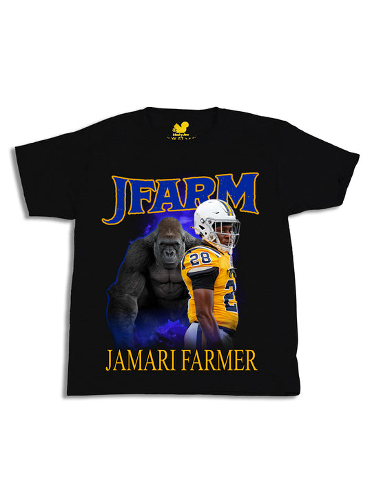 Jamari Farmer Gorilla Collage Youth T-Shirt