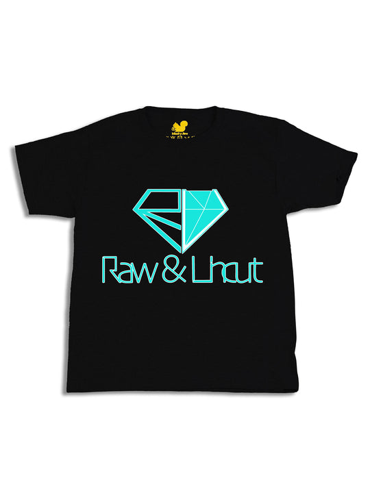 Raw and Uncut Teal Youth T-Shirt