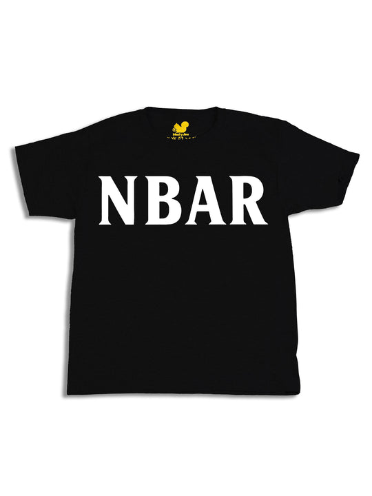 NBAR Texts White Youth T-Shirt