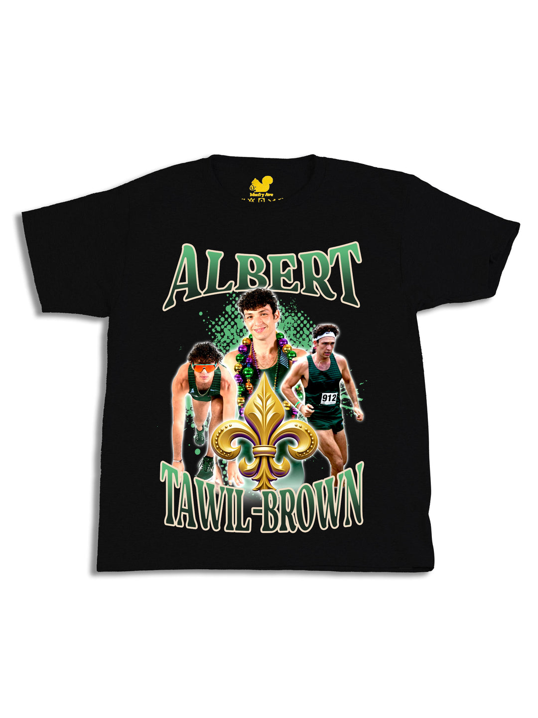 Albert Tawil Brown Collage Youth T-Shirt