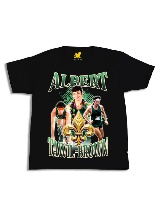 Albert Tawil Brown Collage Youth T-Shirt