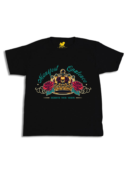 Manifest Opulence Gold Crown Youth T-Shirt