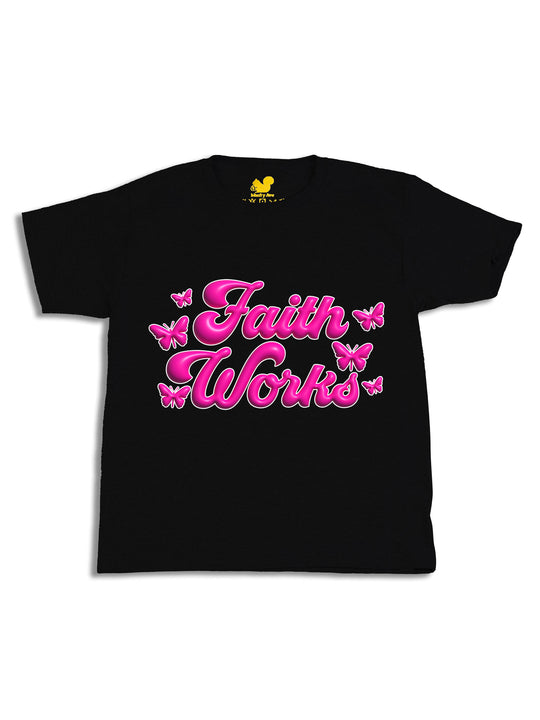 Faith Works Pink Youth T-Shirt
