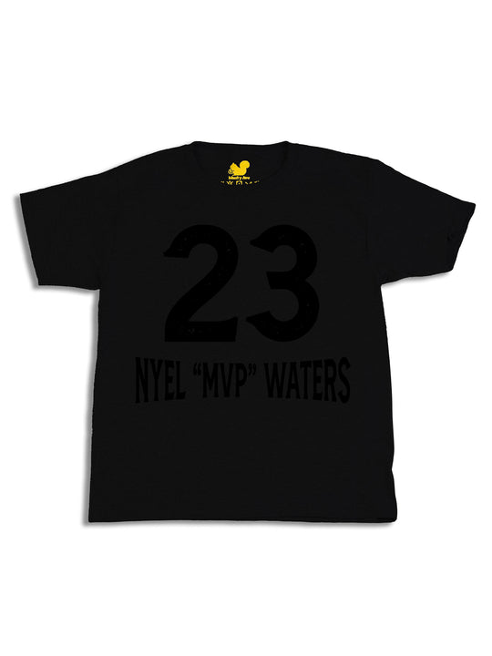 Nyel Waters Logo Black Youth T-Shirt