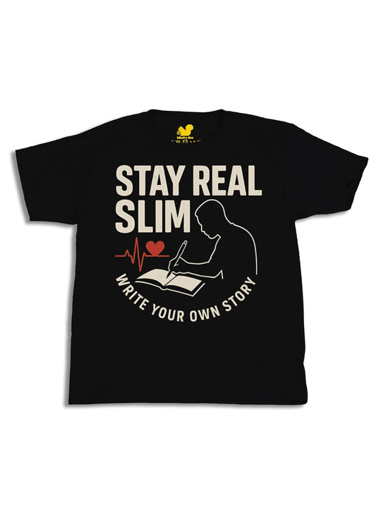 Stay Real Slim Logo Youth T-Shirt