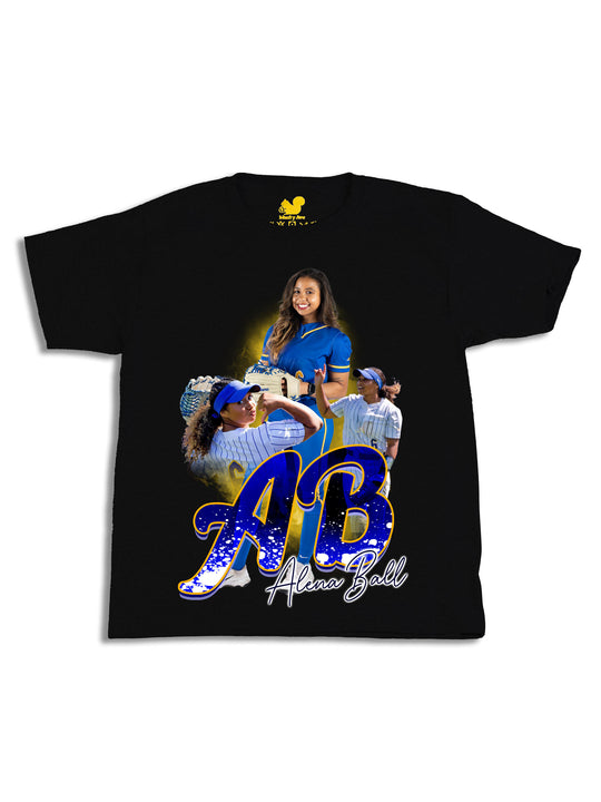 Alena Ball Initials Youth T-Shirt