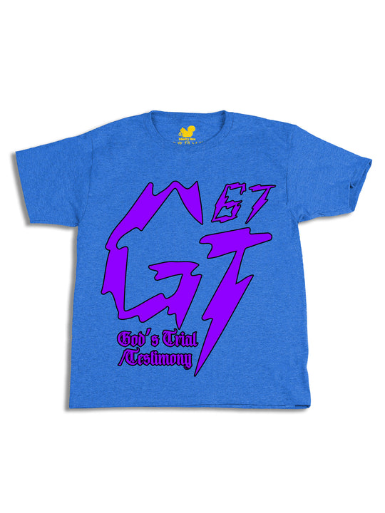 James Glover Tyson Logo Purple Youth T-Shirt