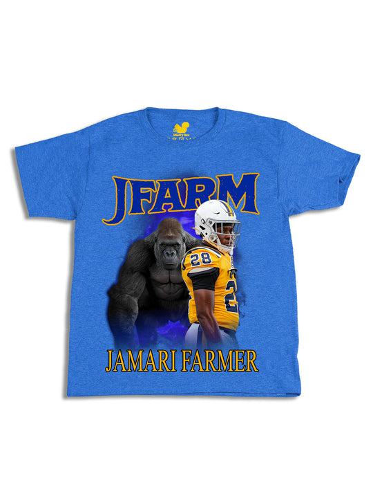 Jamari Farmer Gorilla Collage Youth T-Shirt