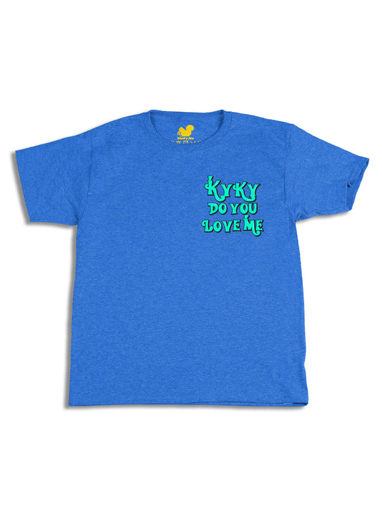 Kyky Do You Love Me Teal Pocket Youth T-Shirt
