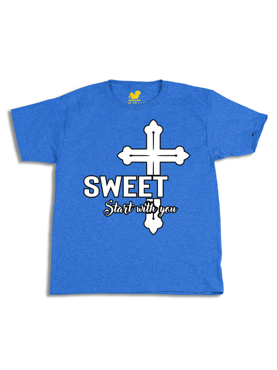 SWEET Start with you Cross Youth T-Shirt