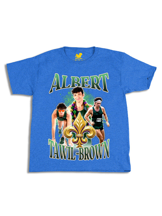 Albert Tawil Brown Collage Youth T-Shirt