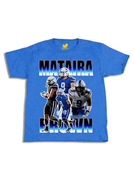 Mataira Brown Collage Youth T-Shirt