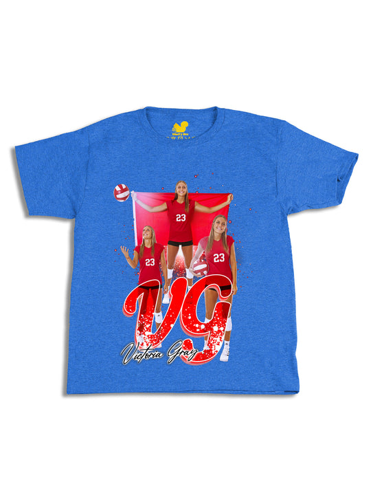 Victoria Gray Initials Youth T-Shirt