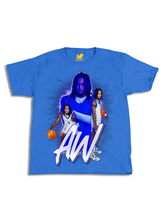 AJ White Collage Youth T-Shirt