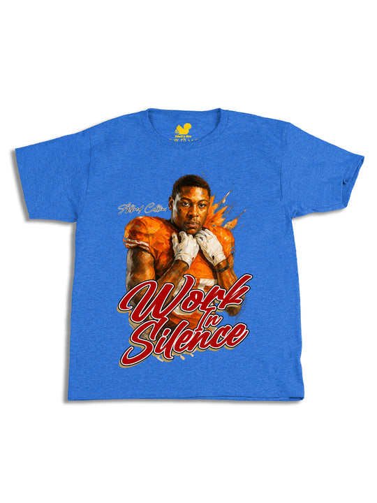 Work In Silence Portrait Youth T-Shirt