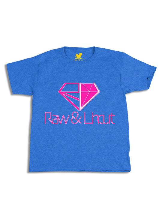 Raw and Uncut Pink Youth T-Shirt