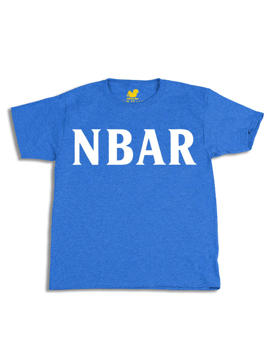 NBAR Texts White Youth T-Shirt