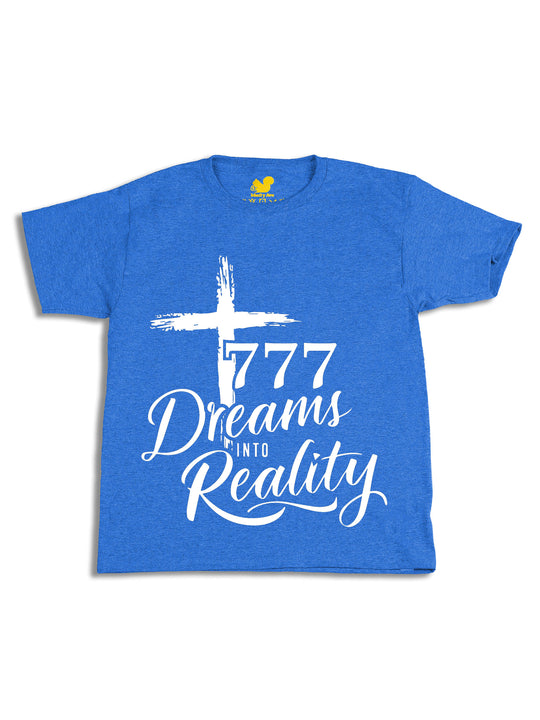 777 Dreams into Reality White Youth T-Shirt