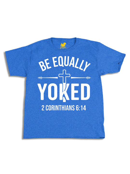 Be Equally Yoked Logo White Youth T-Shirt