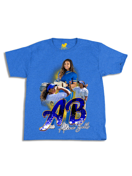 Alena Ball Initials Youth T-Shirt