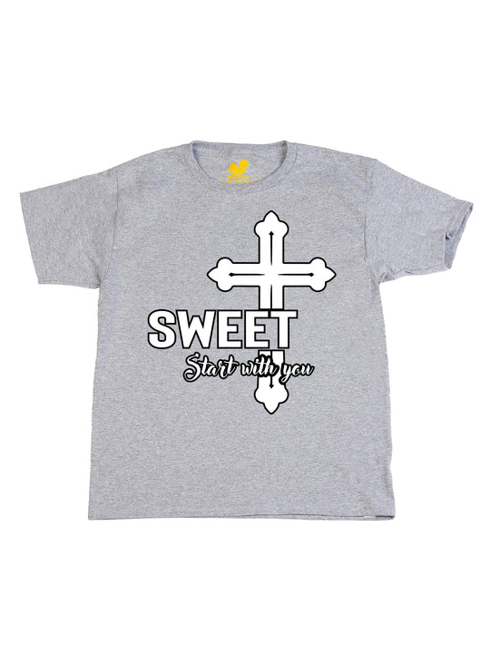 SWEET Start with you Cross Youth T-Shirt