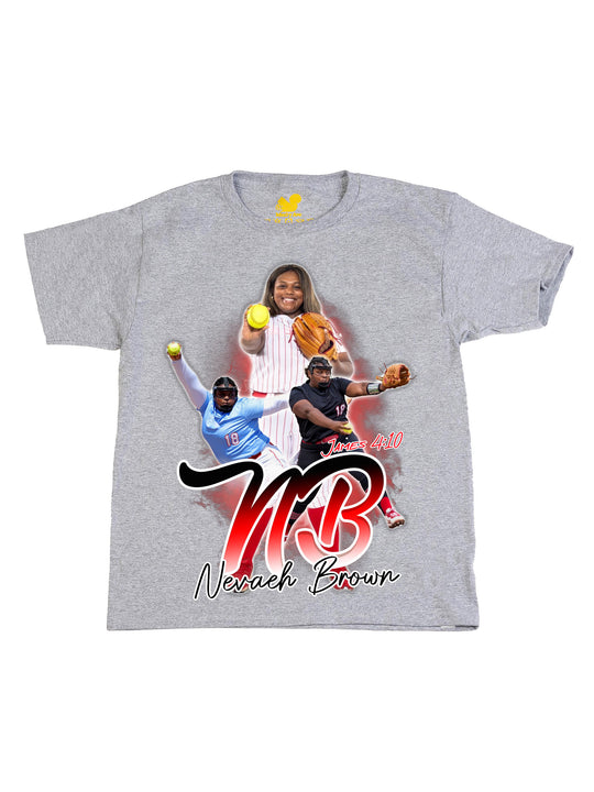 Nevaeh Brown Initials Youth T-Shirt