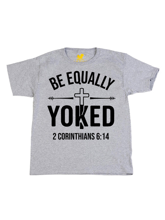 Be Equally Yoked Logo Black Youth T-Shirt