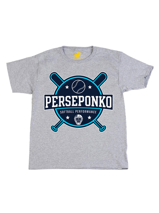 Perseponko Softball Performance Logo Youth T-Shirt