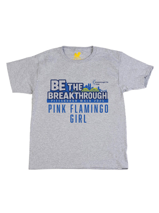 Pink Flamingo Girl Youth T-Shirt