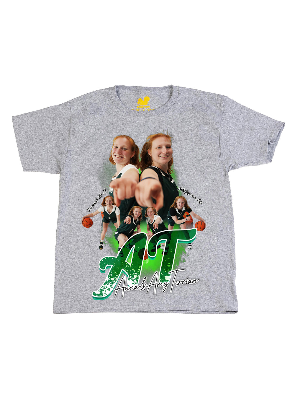 Anna and Amy Terrian Collage Youth T-Shirt