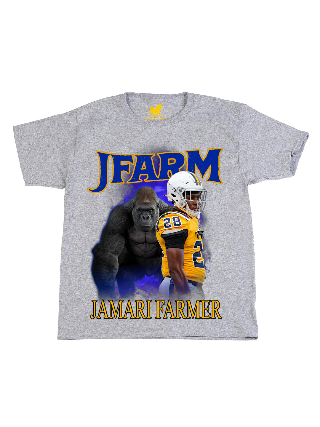Jamari Farmer Gorilla Collage Youth T-Shirt