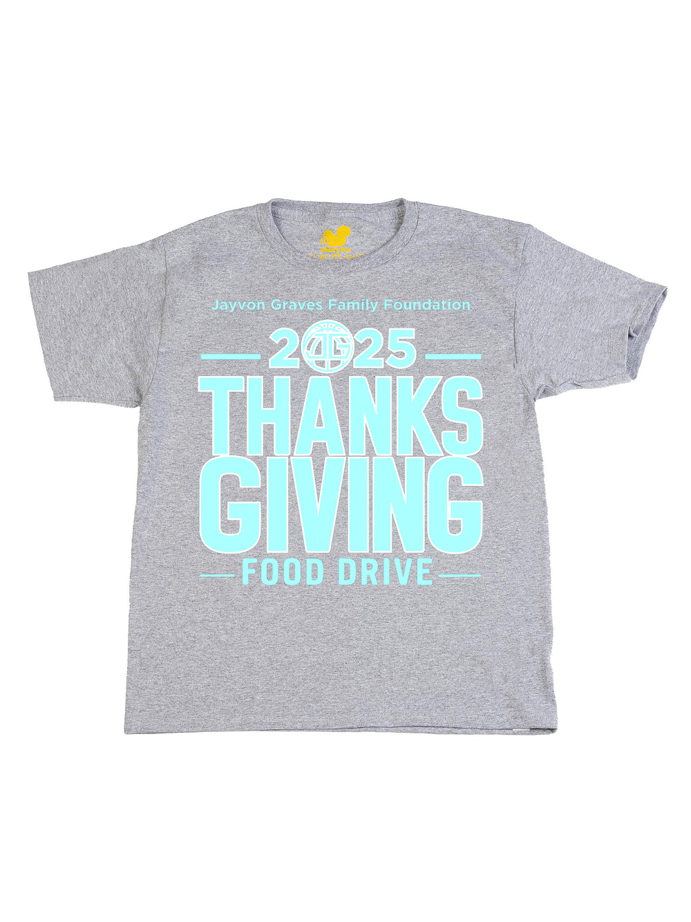 Jayvon Graves Foundation 2025 Thanks Giving Blue R Youth T-Shirt