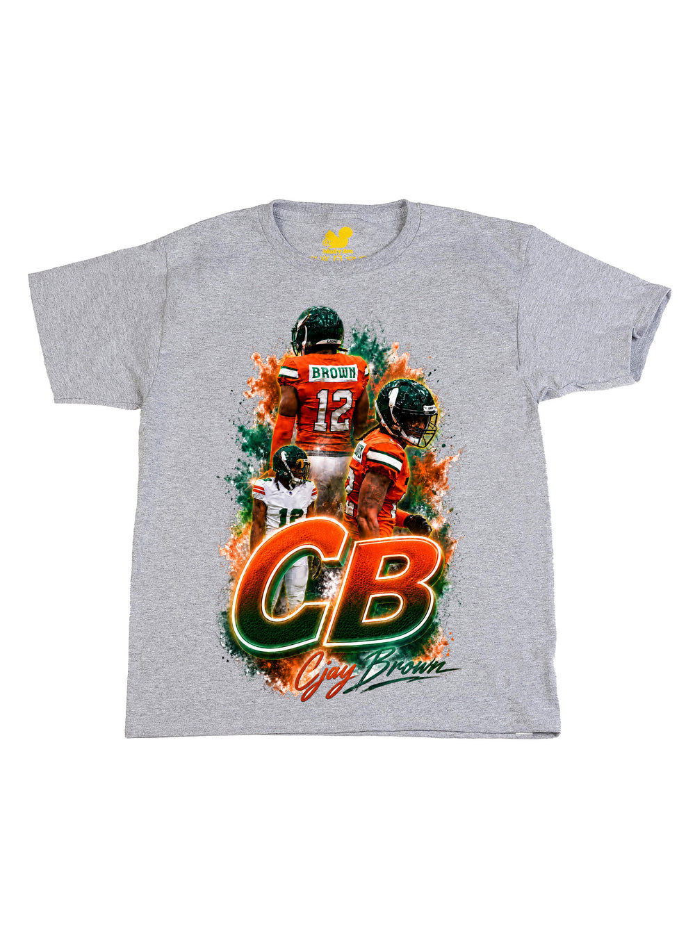 Cjay Brown Initials Youth T-Shirt