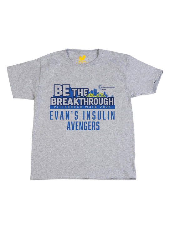 Evans Insulin Avengers Youth T-Shirt