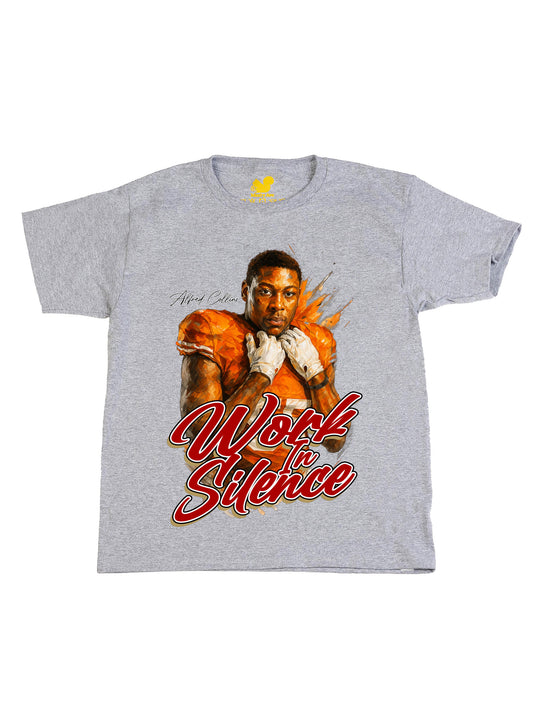 Work In Silence Portrait Youth T-Shirt