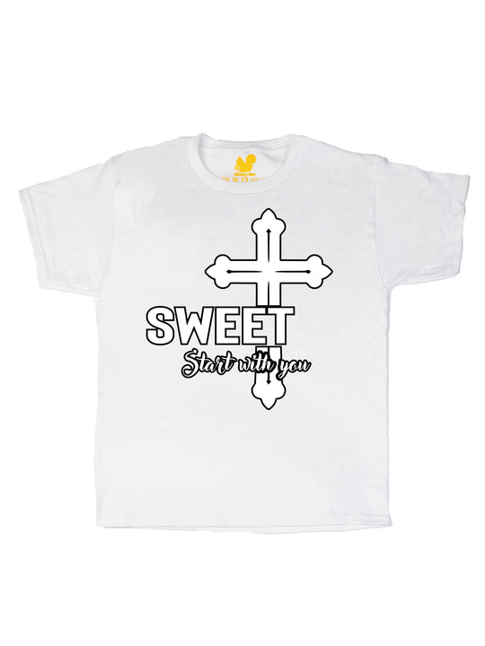 SWEET Start with you Cross Youth T-Shirt