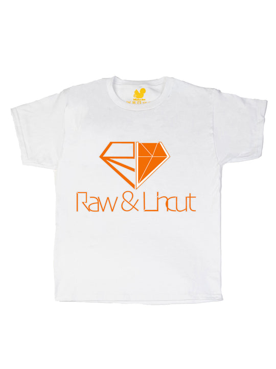 Raw and Uncut Orange Youth T-Shirt