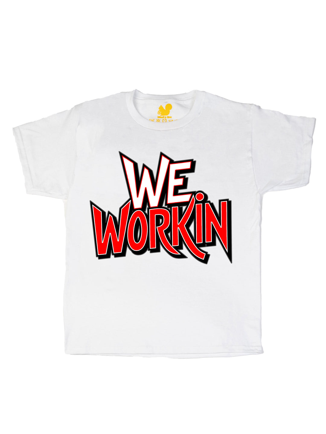 We Workin Text Art Youth T-Shirt
