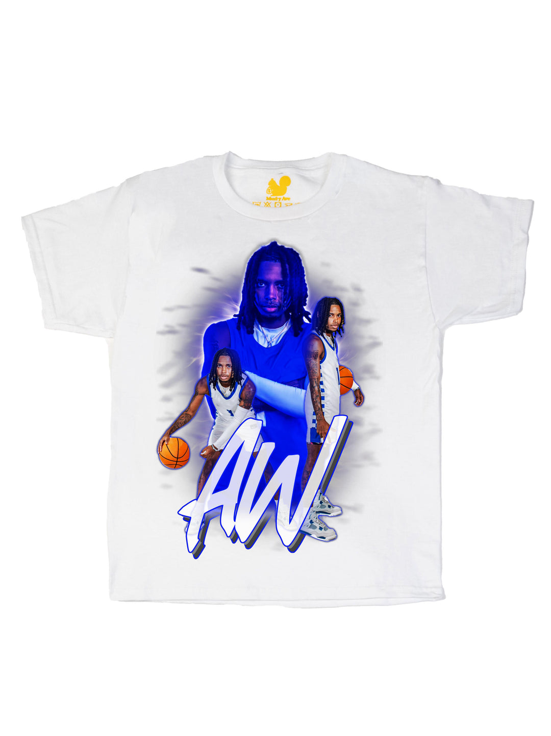 AJ White Collage Youth T-Shirt