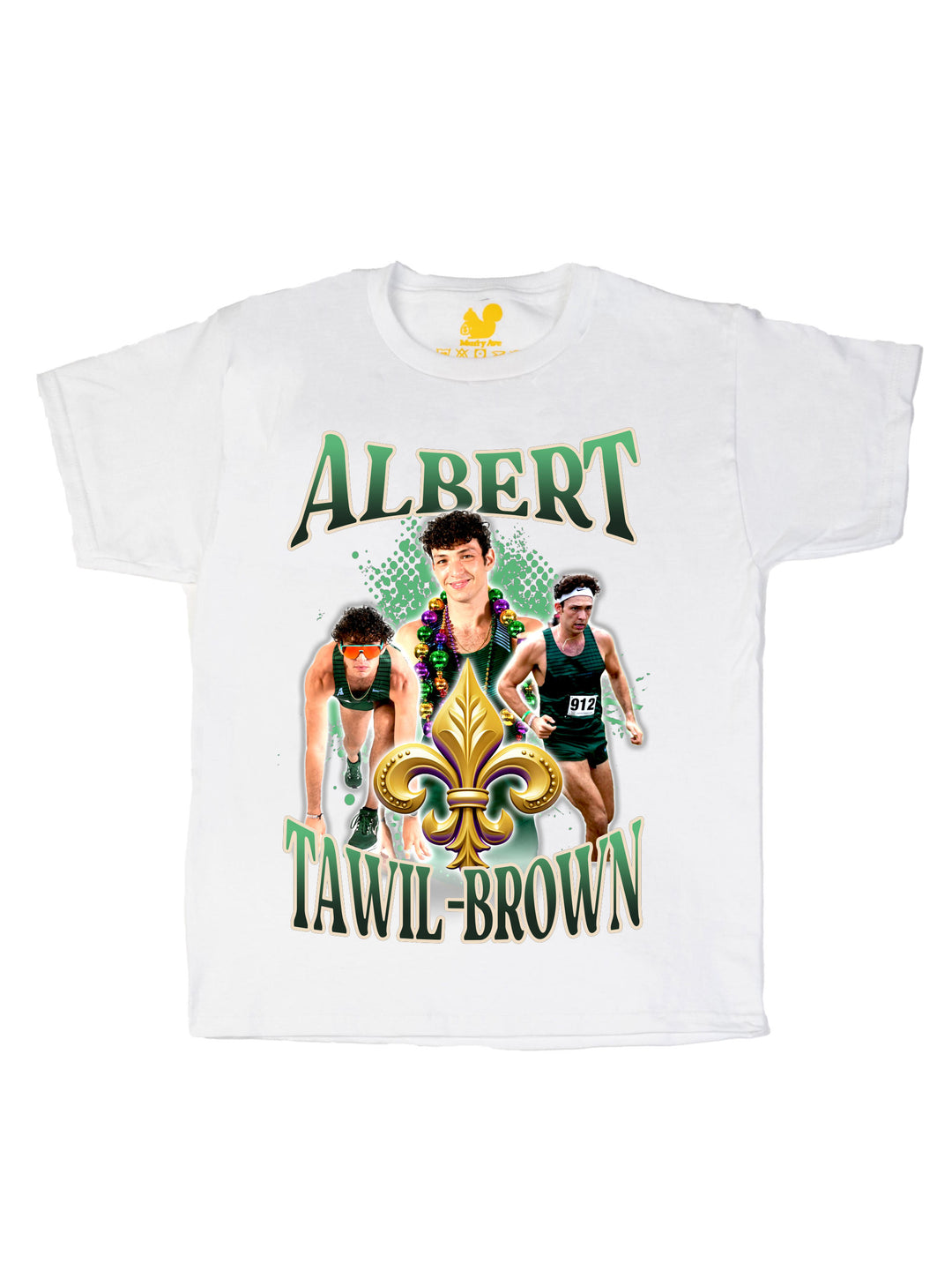 Albert Tawil Brown Collage Youth T-Shirt