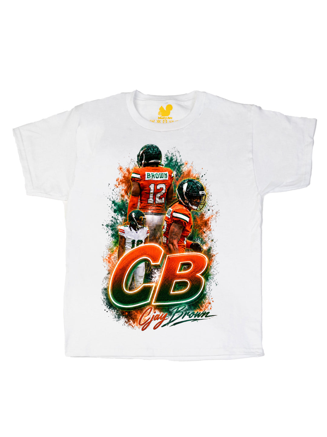 Cjay Brown Initials Youth T-Shirt