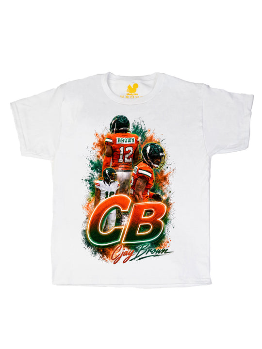 Cjay Brown Initials Youth T-Shirt