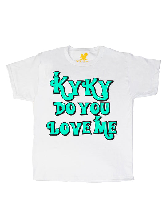 kyky do you love me teal Youth T-Shirt