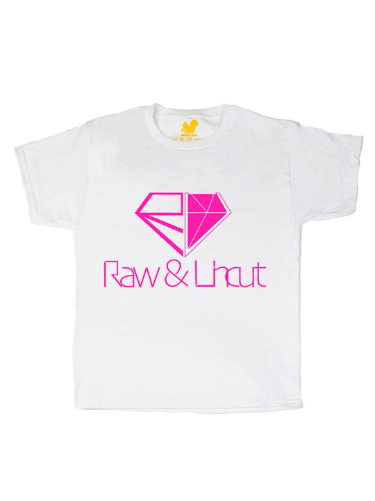 Raw and Uncut Pink Youth T-Shirt