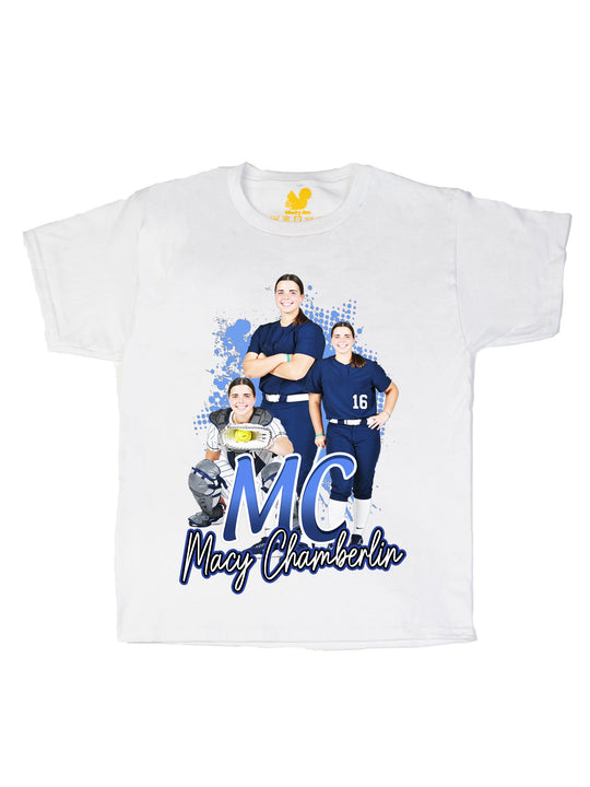 Macy Chamberlin Initials Youth T-Shirt