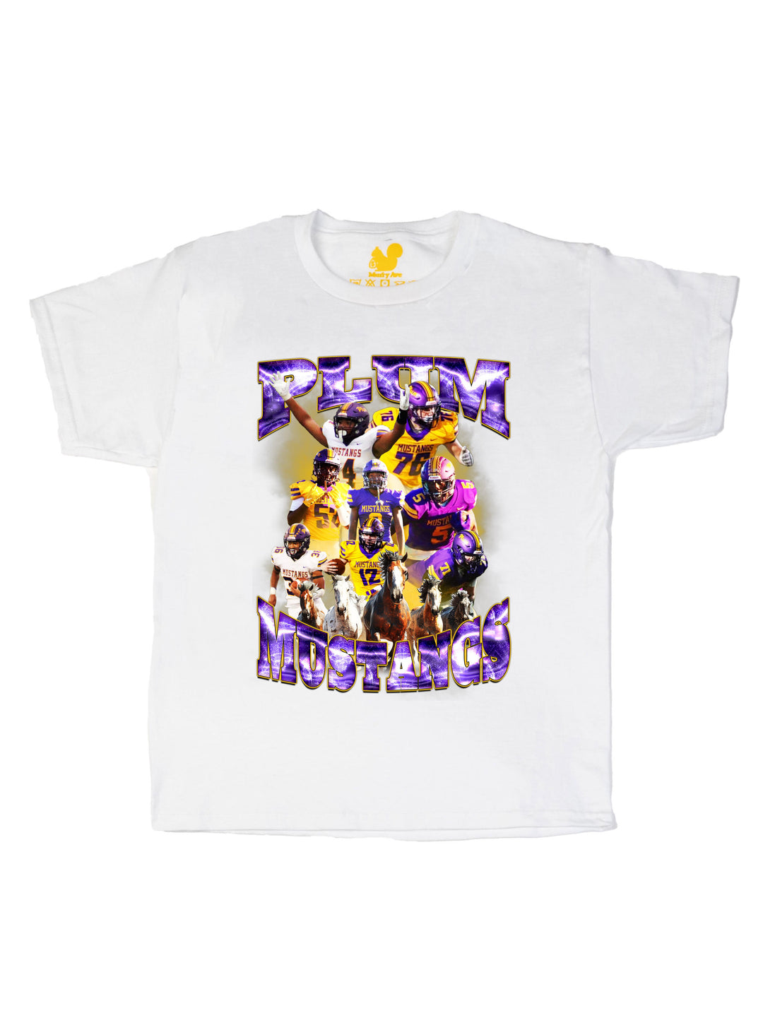 Plum Mustangs Youth T-Shirt